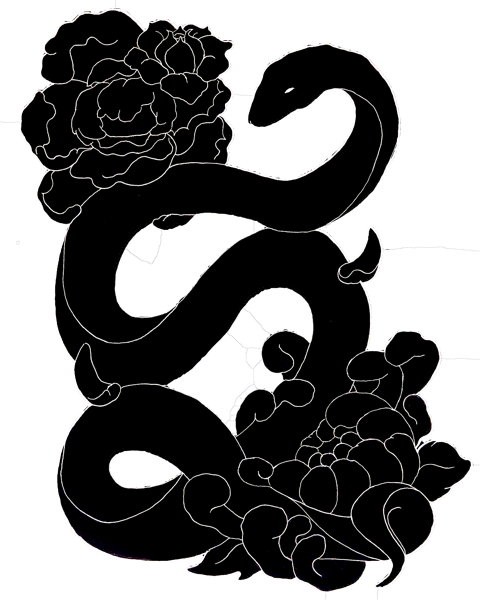 Flower and Snake